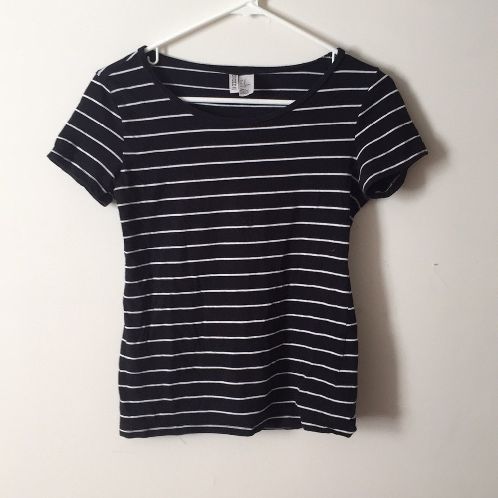 Cotton stripe tee shirt